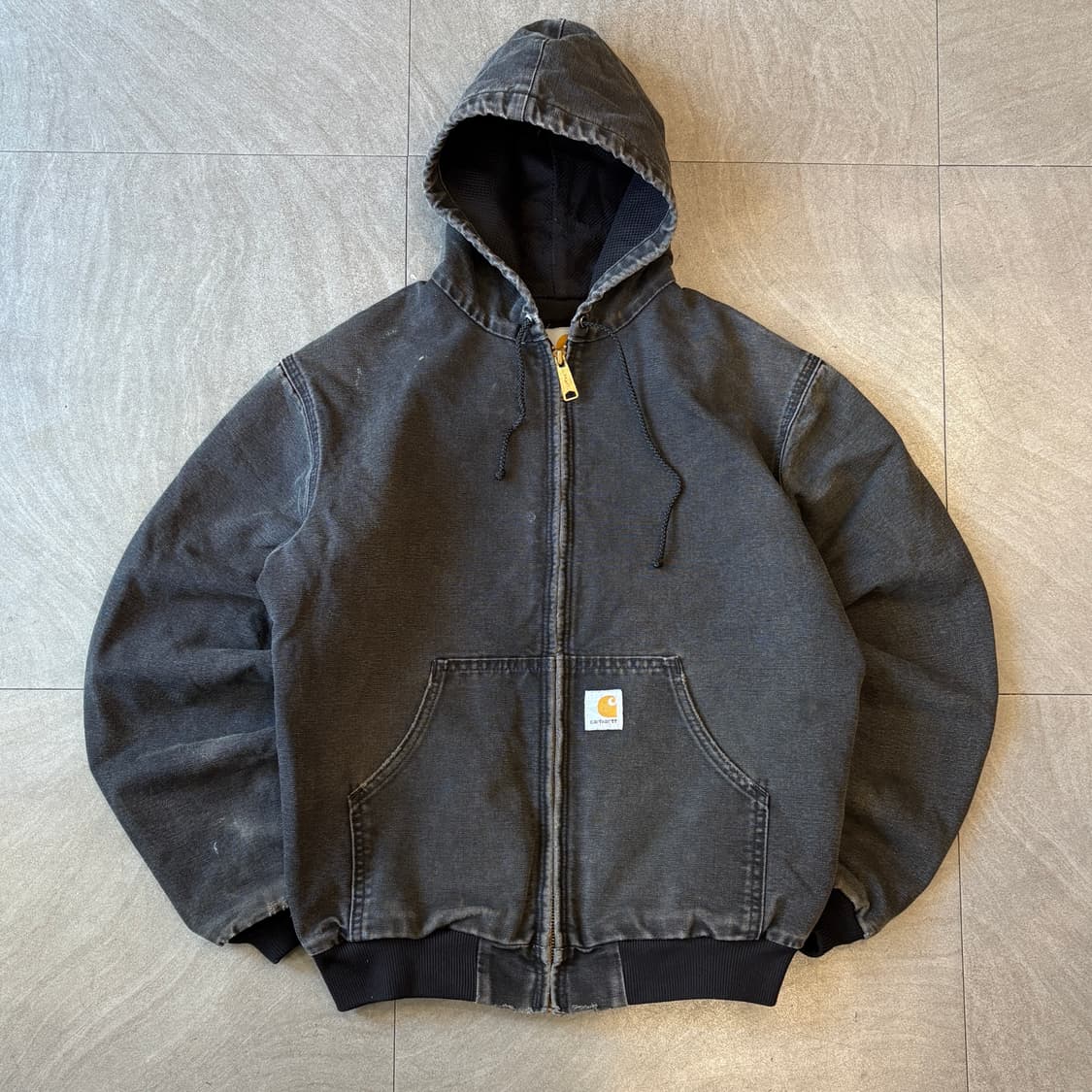 90년대 미국 생산 칼하트 블랙 액티브 자켓 상품이미지1