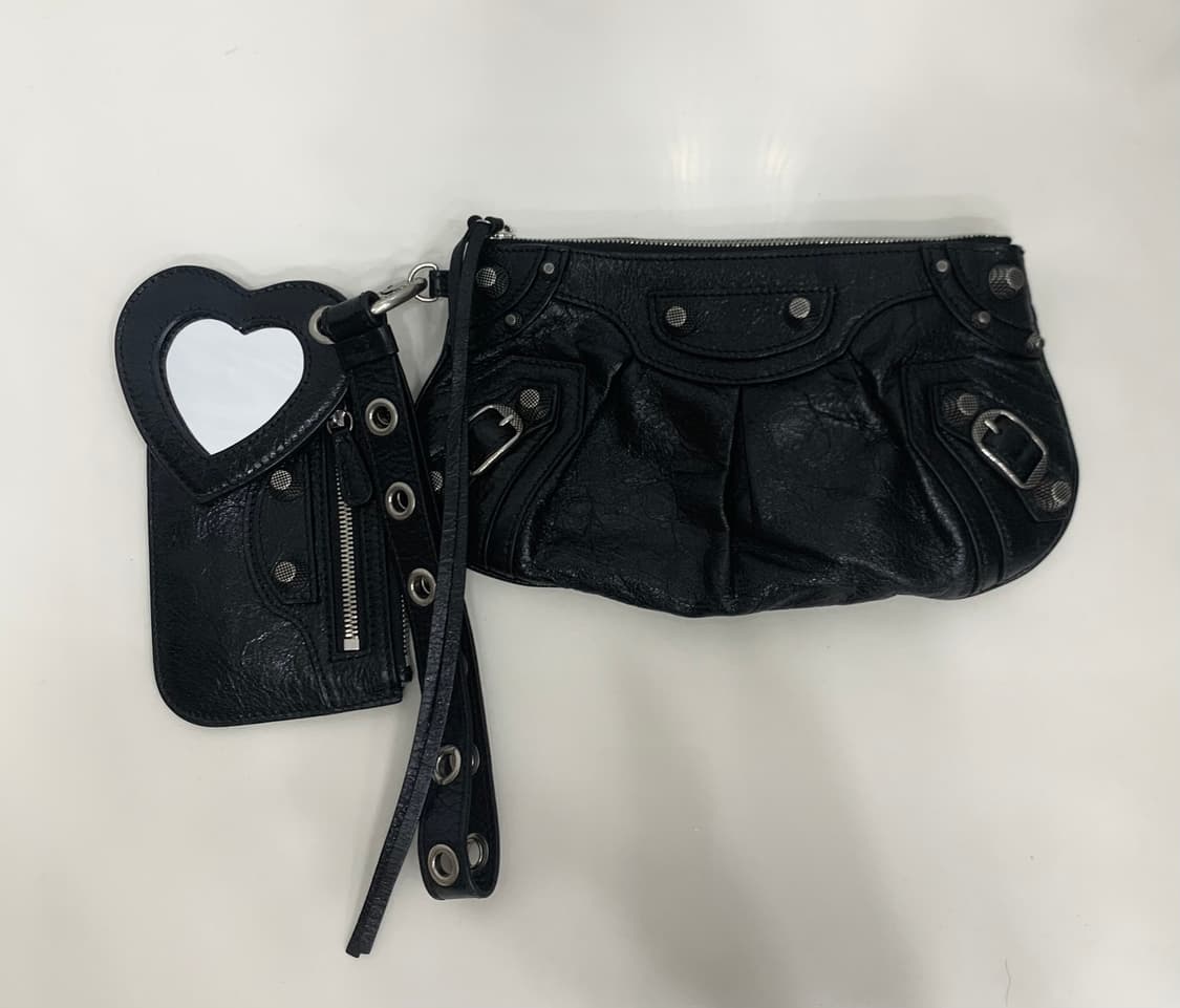발렌시아가 르카골 미니 멀티 파우치 클러치백 가방 블랙 상품이미지1