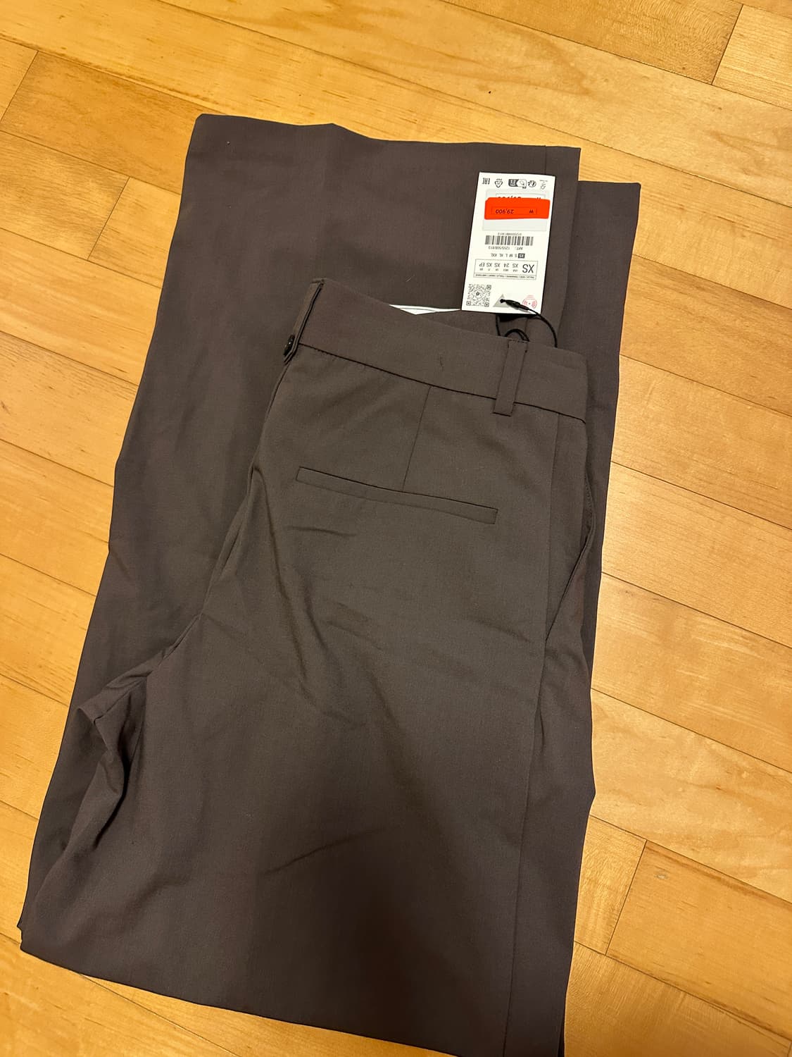 자라 핀턱 슬랙스 브라운 XS 상품이미지1