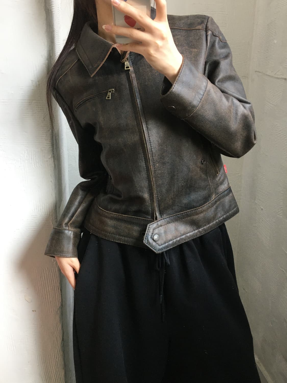 Levis 리바이스 브라운 소가죽 자켓 상품이미지3