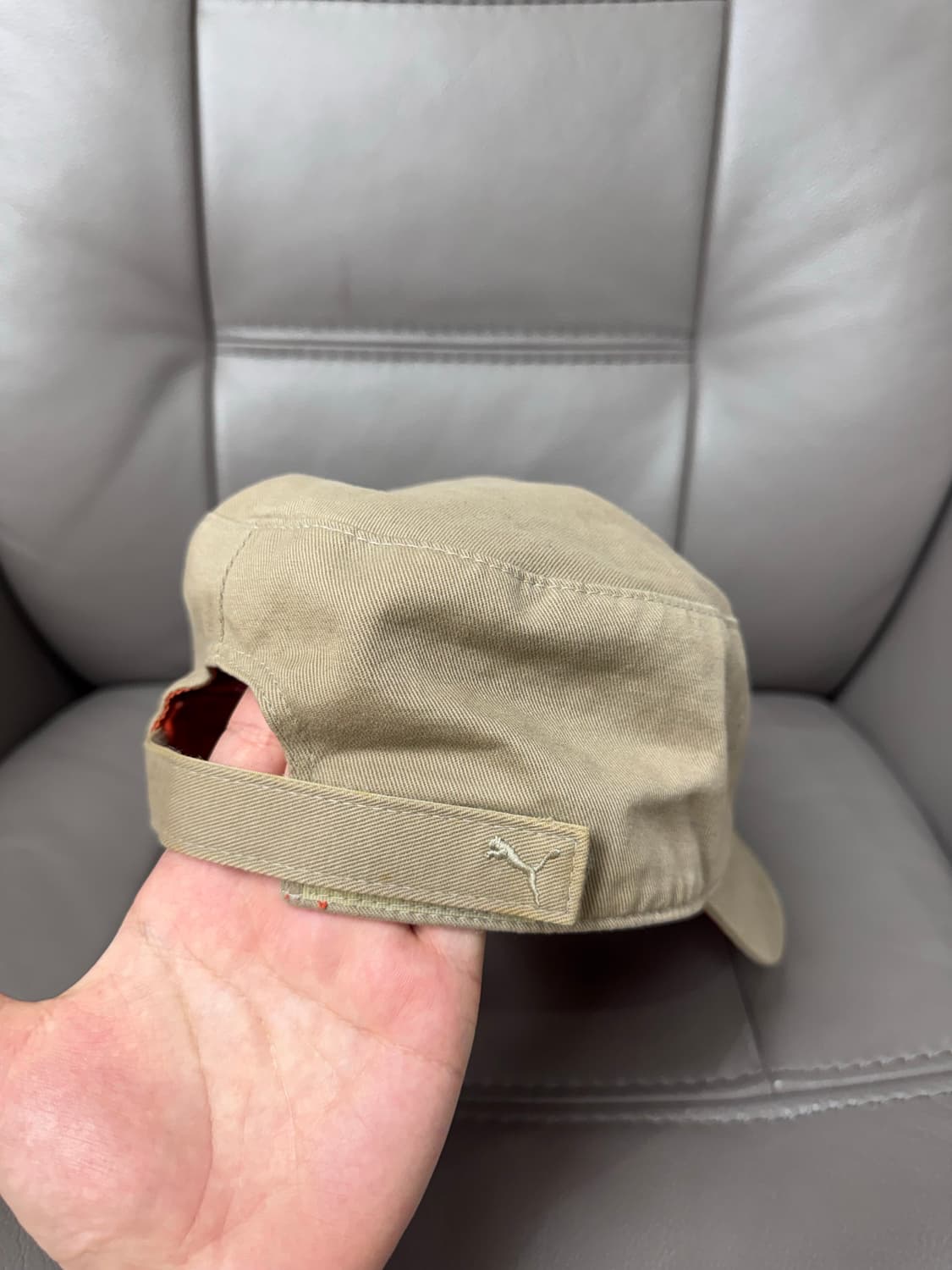 푸마 y2k 빈티지 헌팅캡 베이지 상품이미지6