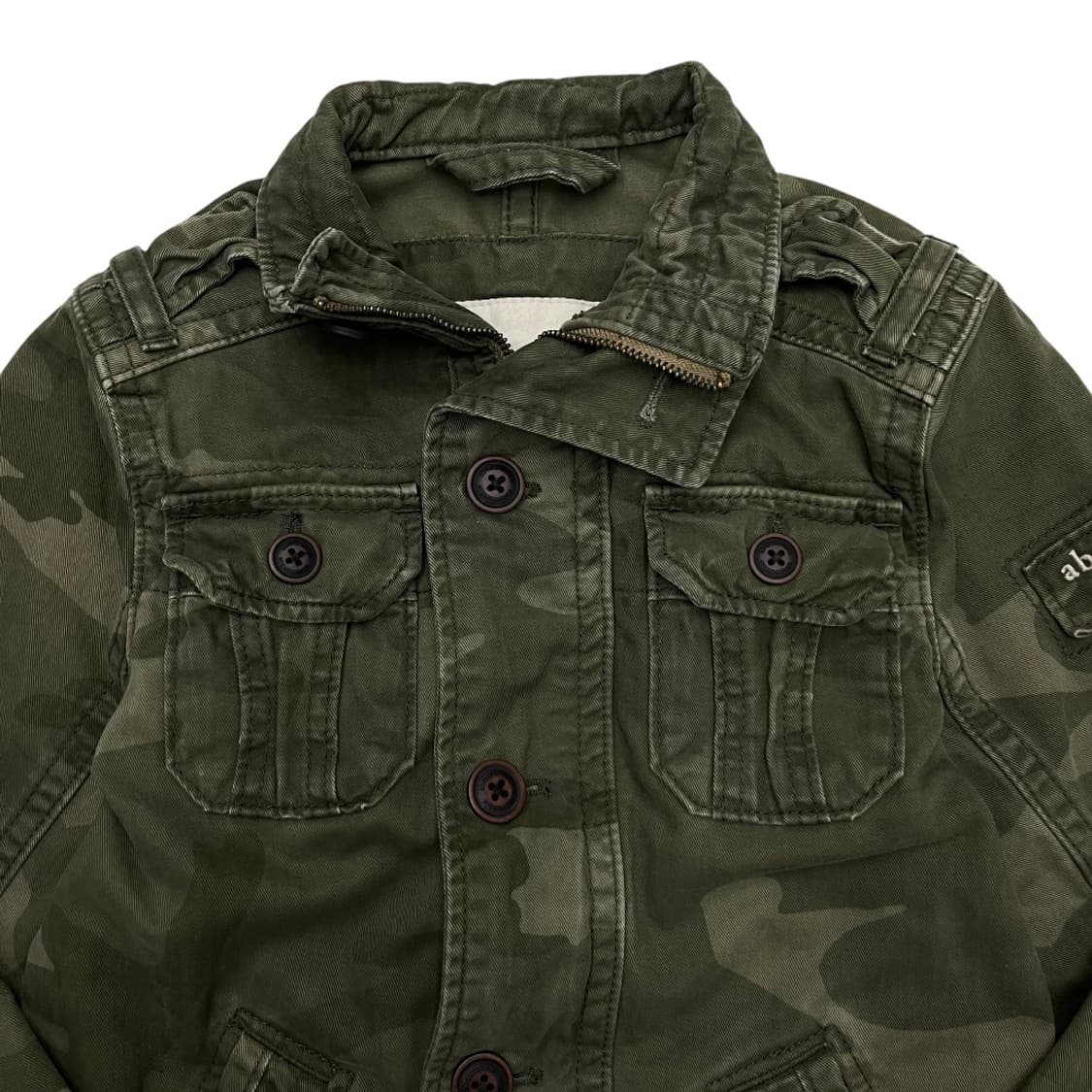 아베크롬비 y2k 카키 카모자켓 S 상품이미지4