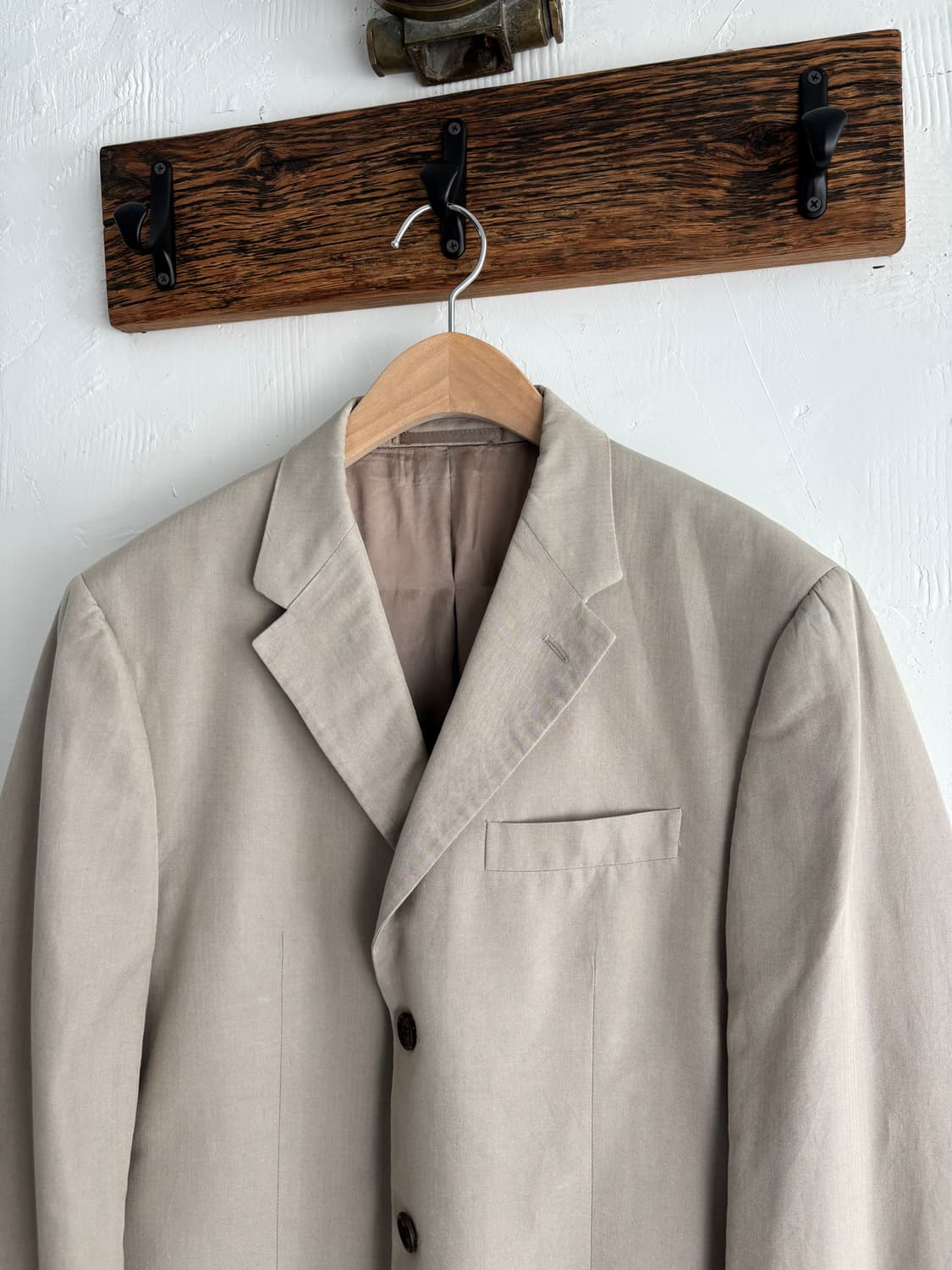 PRADA 프라다 라이트 베이지 싱글 코튼 블레이저 셋업 상품이미지3