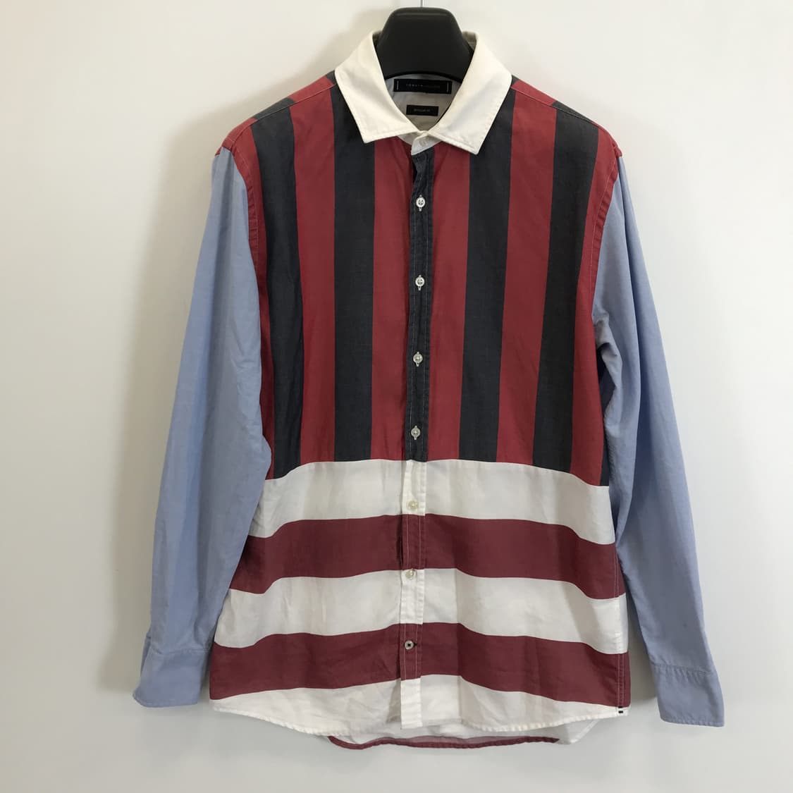 타미힐피거 스트라이프 성조기 배색셔츠 [L] 상품이미지1