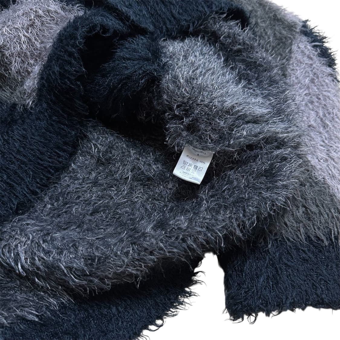 넘버나인 아가일 모헤어 가디건 상품이미지5