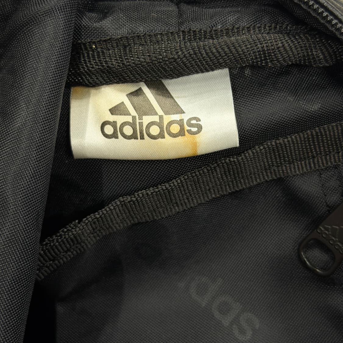 아디다스 빈티지 레더 토트백 Y2K 가방 블랙 상품이미지5