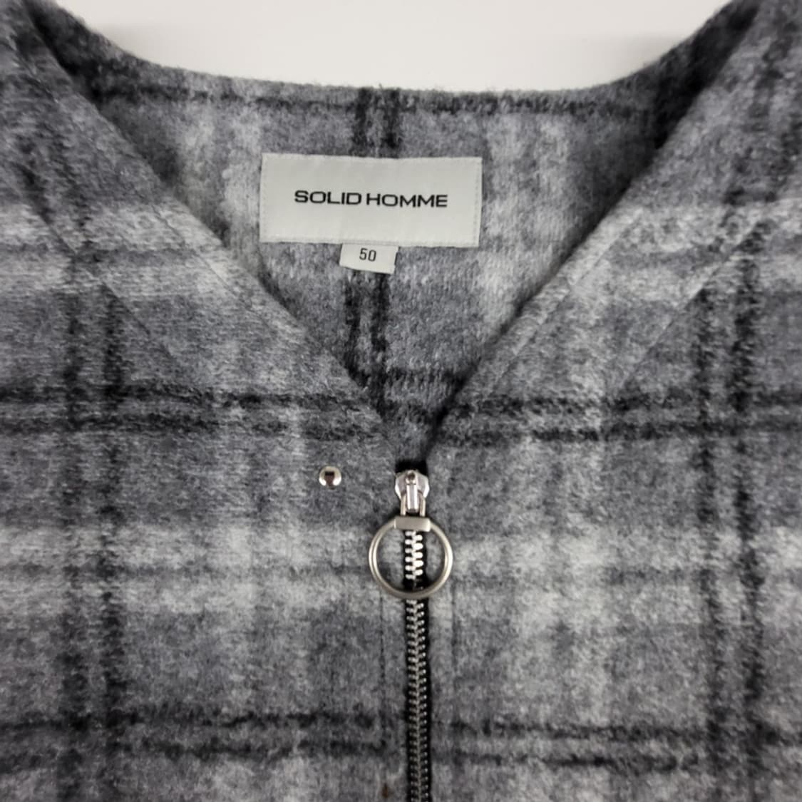 솔리드옴므 체크 트위드 자켓 상품이미지2