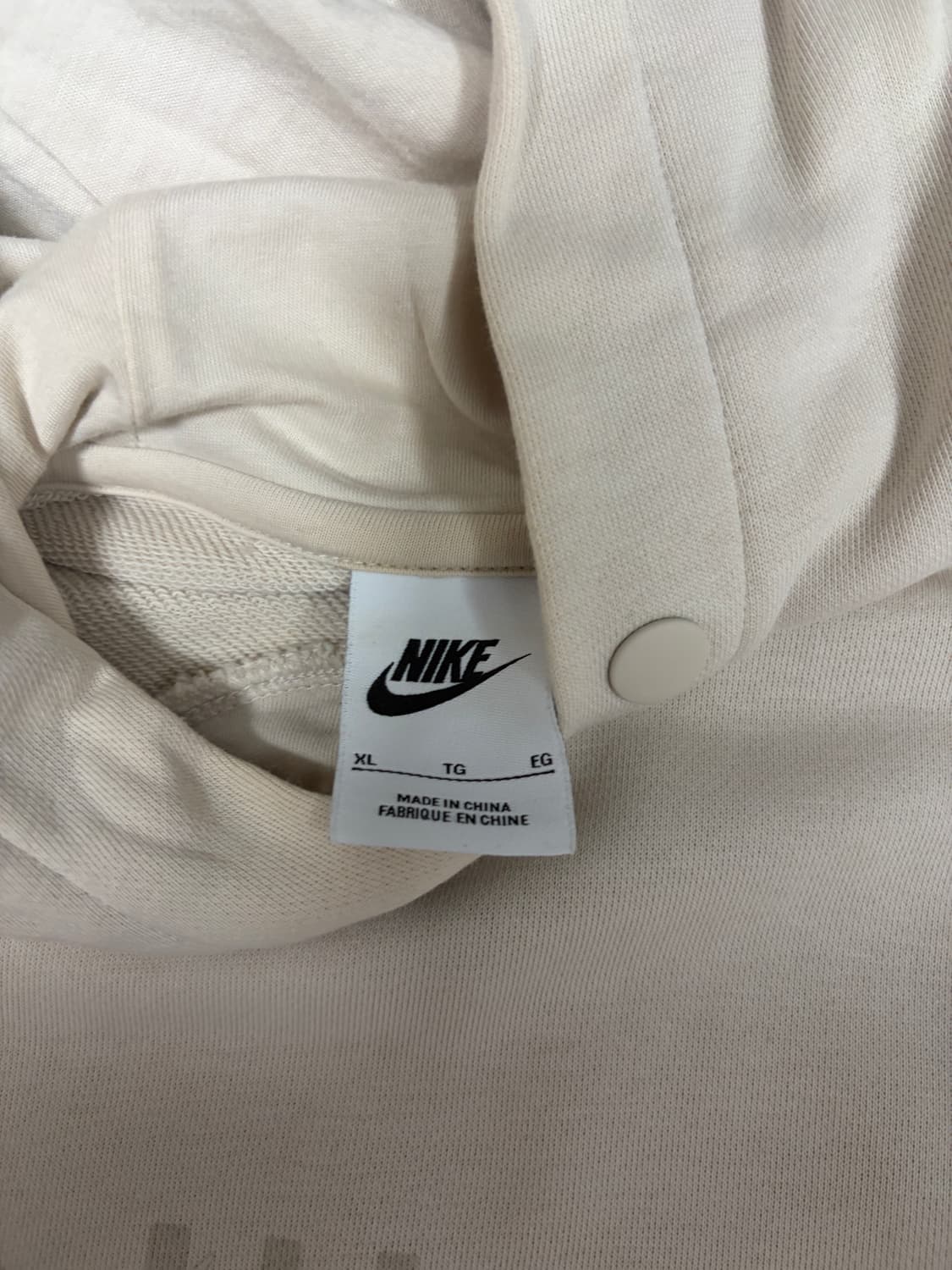 나이키 베이지 후드티 XL 상품이미지2