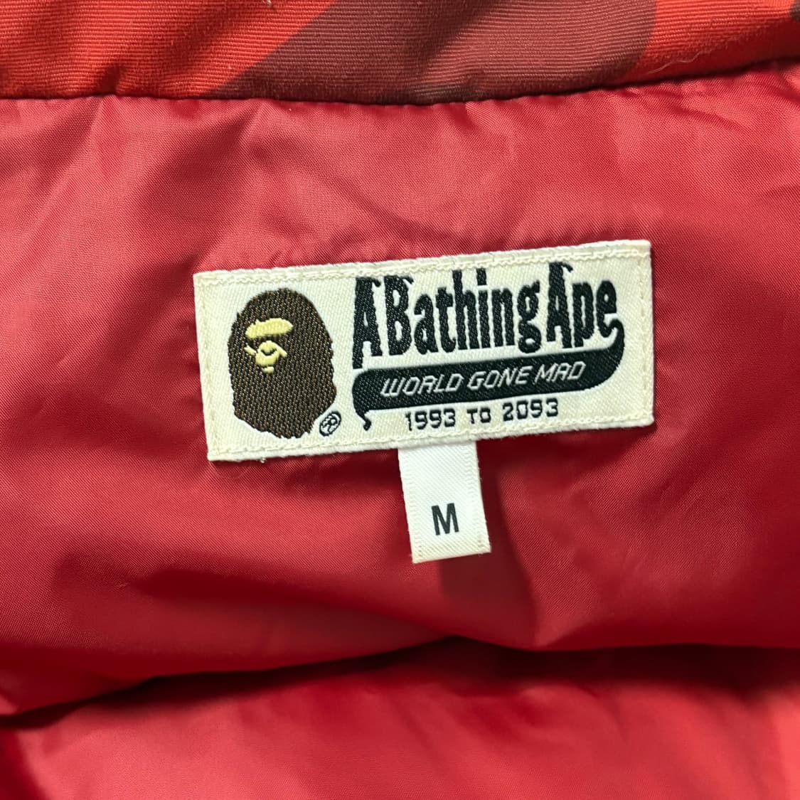 Bape 베이프 레드카모 패딩 자켓 상품이미지3