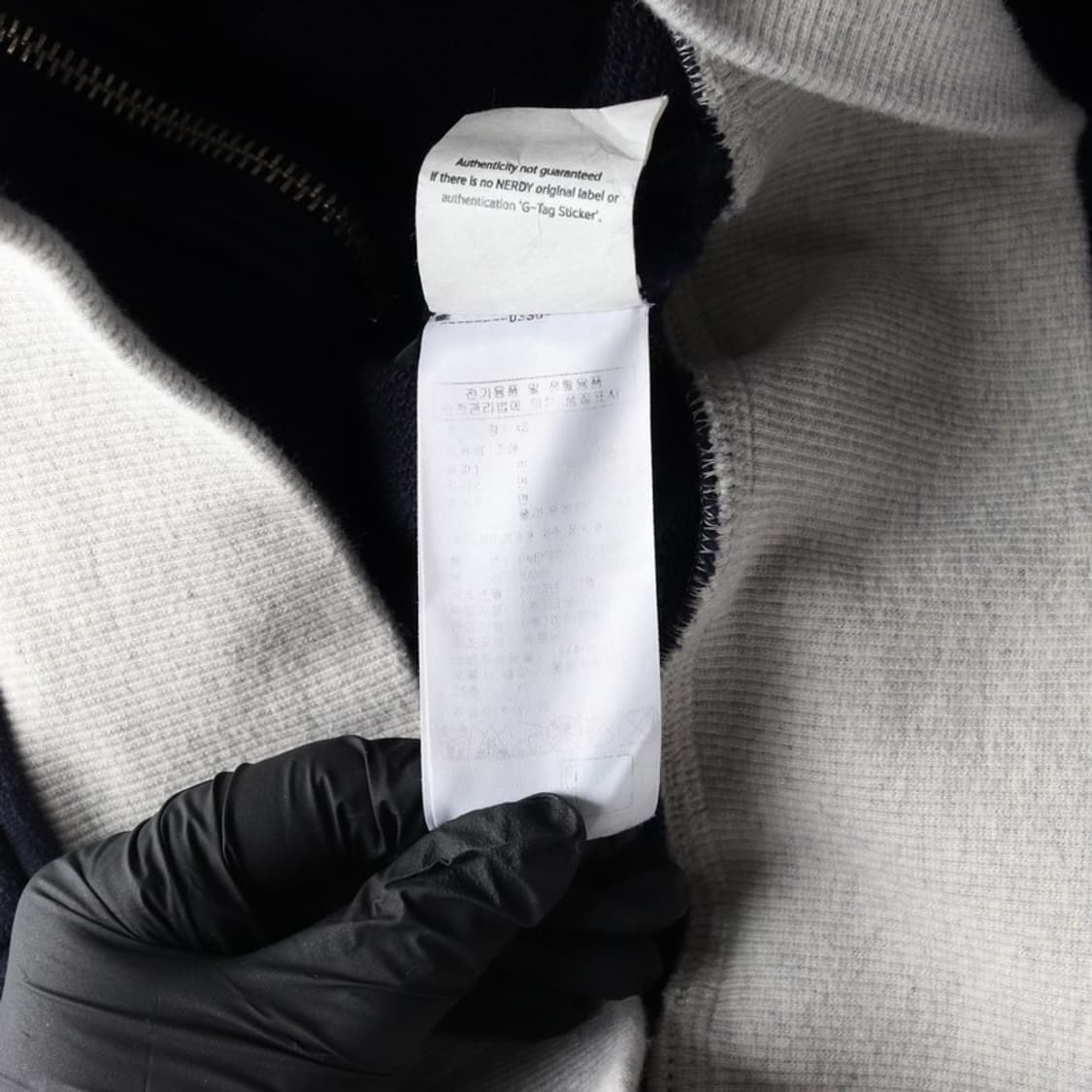 NERDY 투톤 크롭 후드 집업 XS 상품이미지6