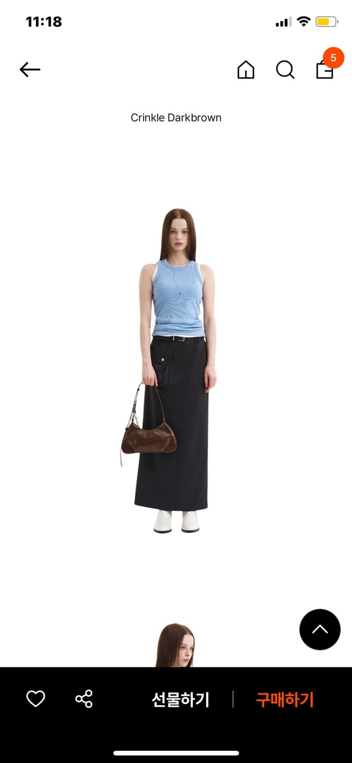 MUR 무르 3way 에떼백 (클링클 다크브라운) 상품이미지5