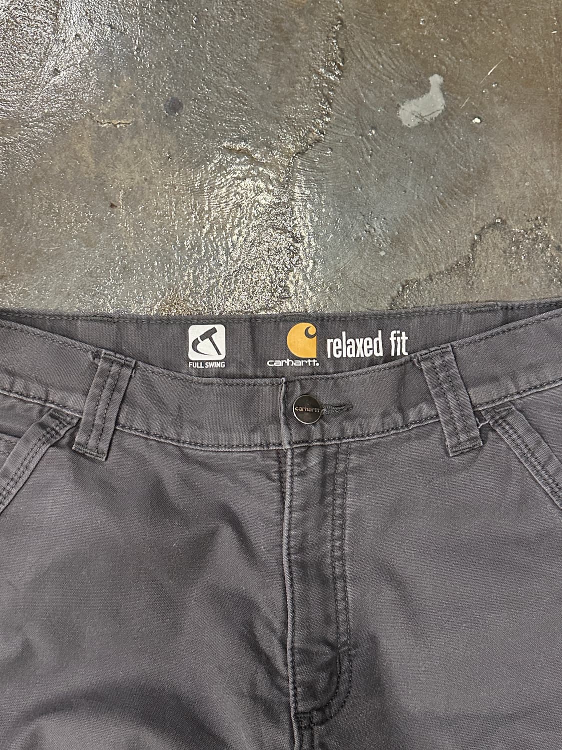 칼하트 워크팬츠 릴랙스핏 차콜 32 상품이미지3