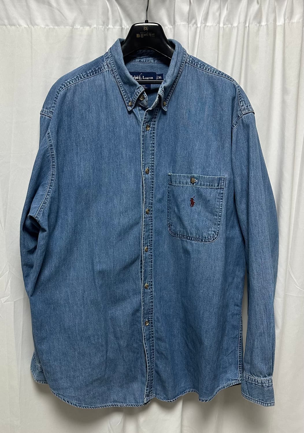 no.178 폴로 랄프로렌 중청데님 셔츠 XXl 상태s급 상품이미지1
