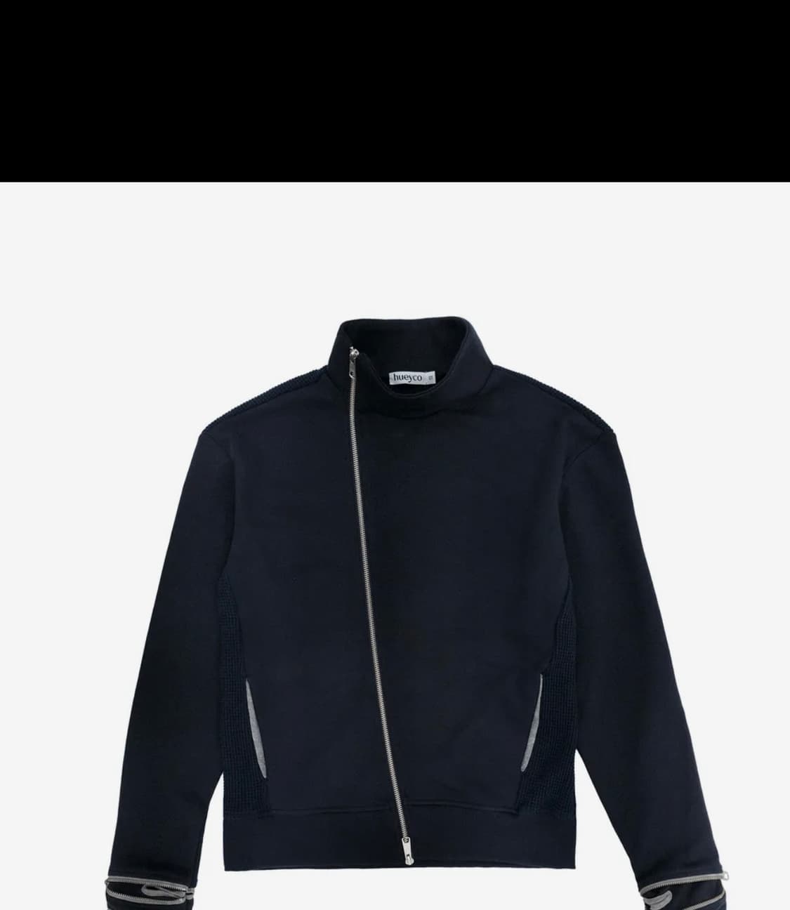 휴이 사선 집업 상품이미지1