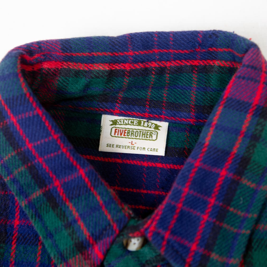 90s Five Brother 플란넬 코튼 워크셔츠 상품이미지2