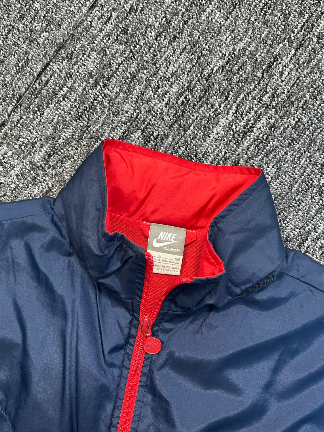 나이키 네이비 레드 빅로고 바람막이 L 상품이미지6