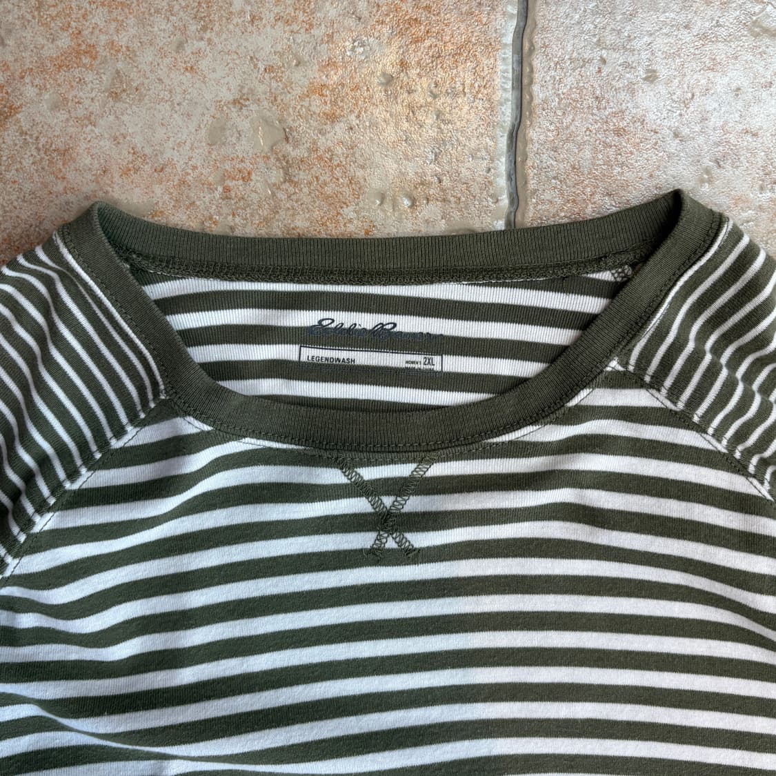 Eddie Bauer stripe green long sleeve  상품이미지2