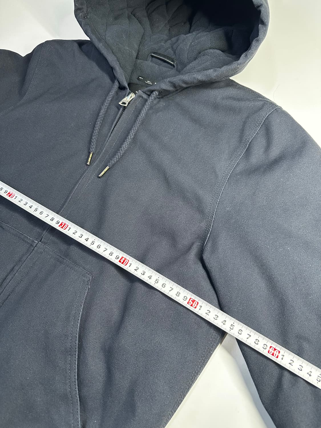 칼하트 네이비 Original denim 블랙 후드 집업 상품이미지8