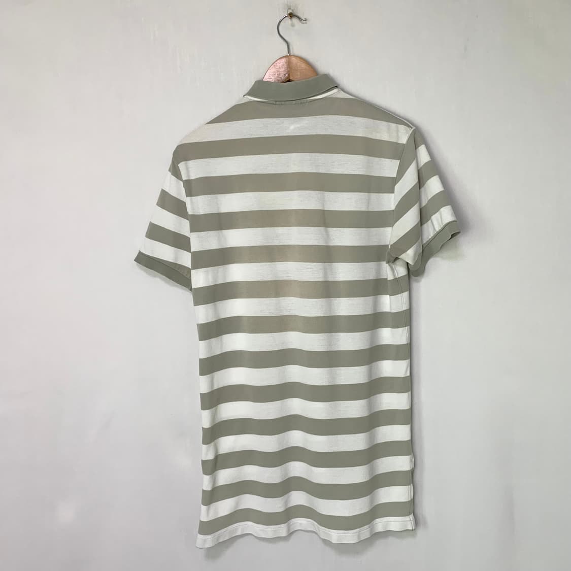폴로랄프로렌 포니 카라 티셔츠 스트라이프 반팔 폴로티 남성 L 상품이미지4