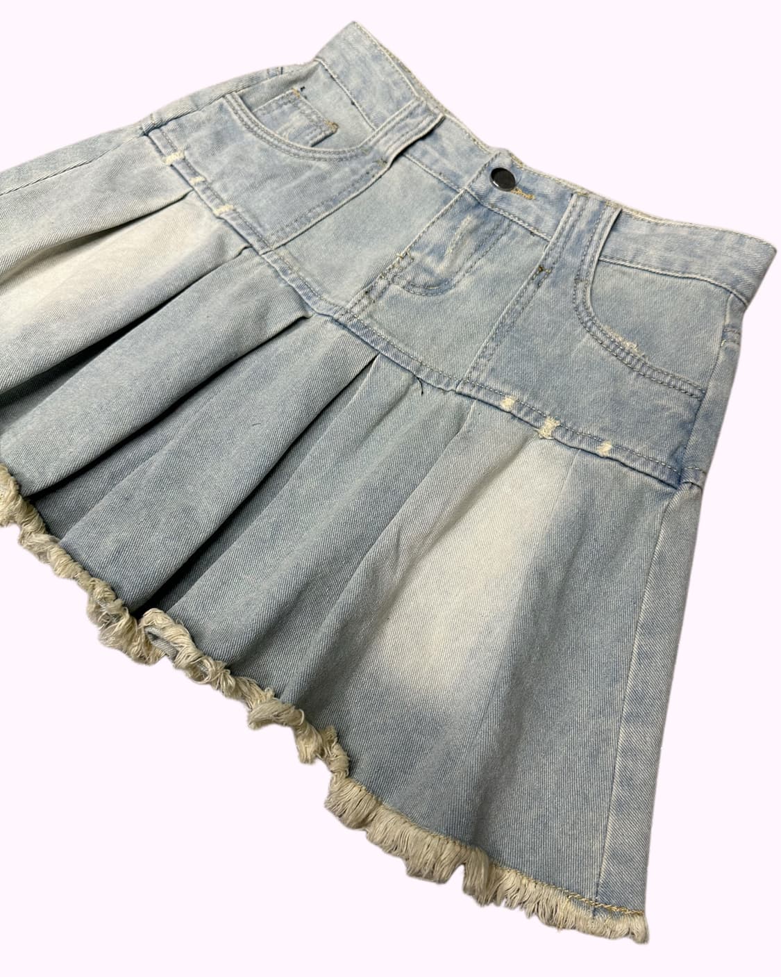 damage pleats denim skirt 상품이미지4