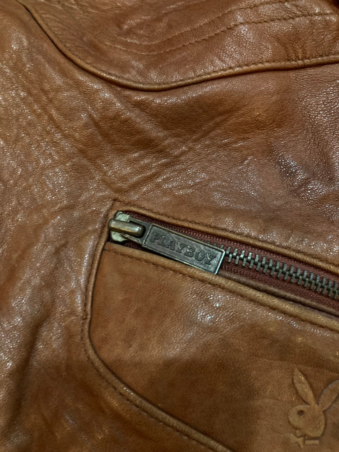 플레이보이 90‘s 램스킨 레더자켓 상품이미지8