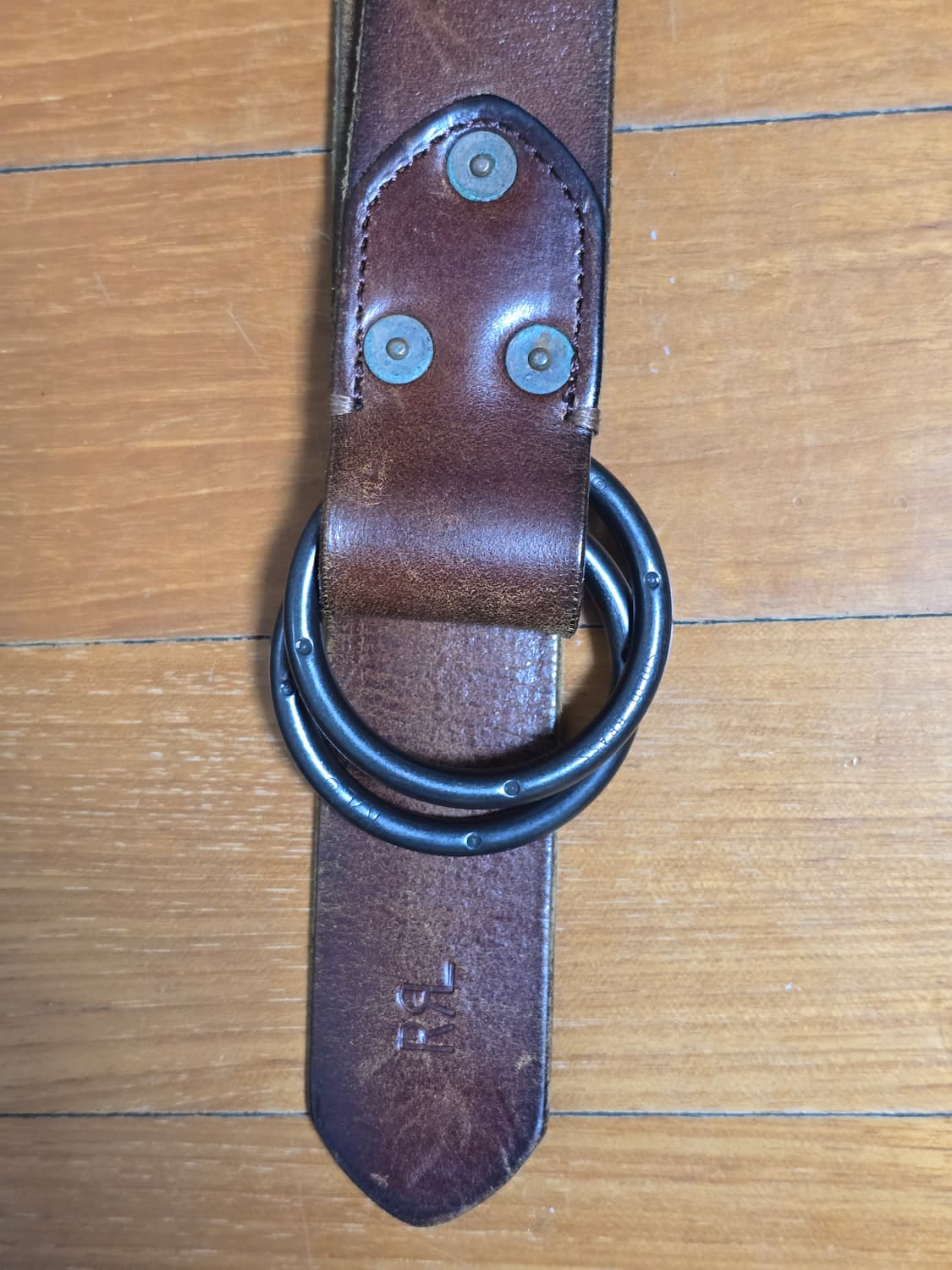 rrl 더블알엘 레더 더블 O링 벨트 36 상품이미지2