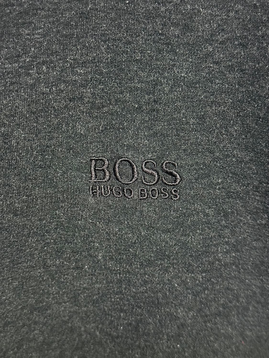 휴고 보스 차콜 코튼 면 긴팔 카라 티셔츠 명품 빈티지 M 95 폴로 상품이미지4
