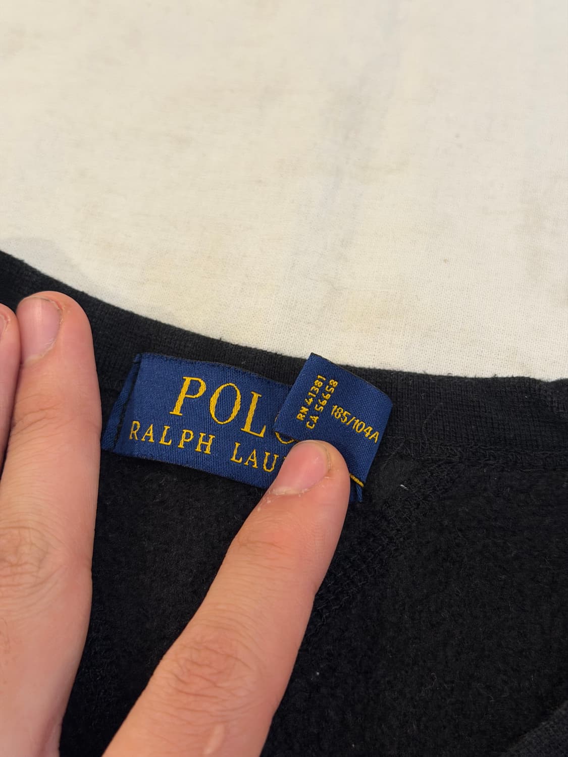 폴로 랄프로렌 맨투맨 스웻셔츠 블랙 상품이미지4