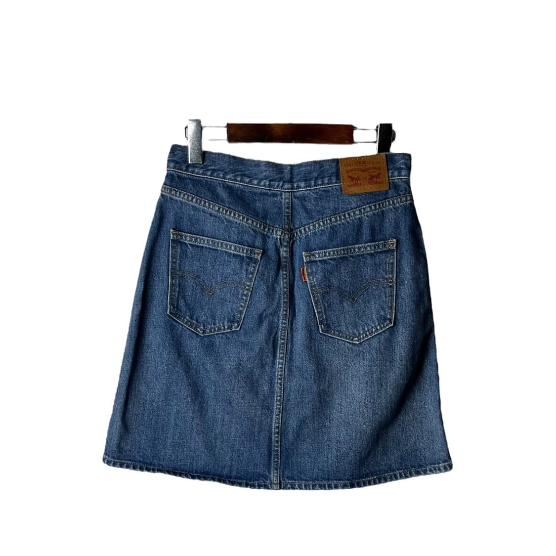 [Levi's] 리바이스 오렌지탭 집업 데님 스커트 상품이미지1