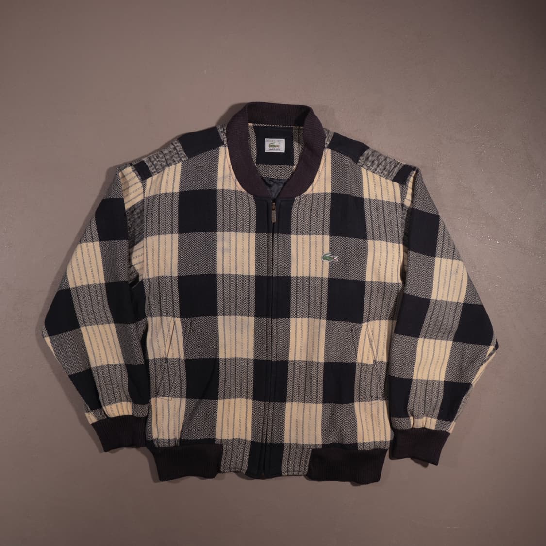 라코스테 울 체크 블루종 상품이미지1