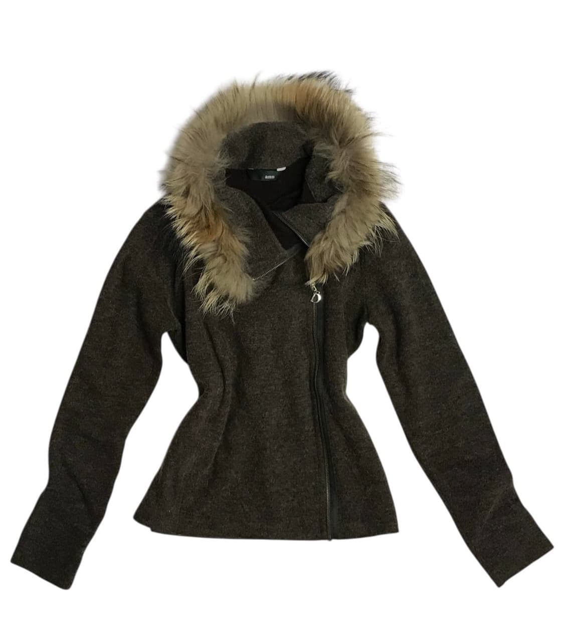 후드 퍼 니트집업 상품이미지1