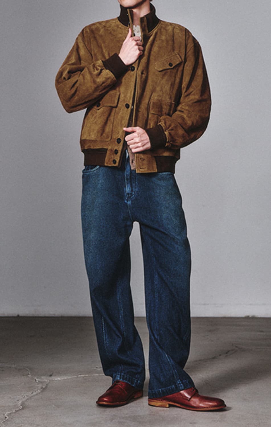 아트이프액트 스웨이드 A-1 자켓 상품이미지1