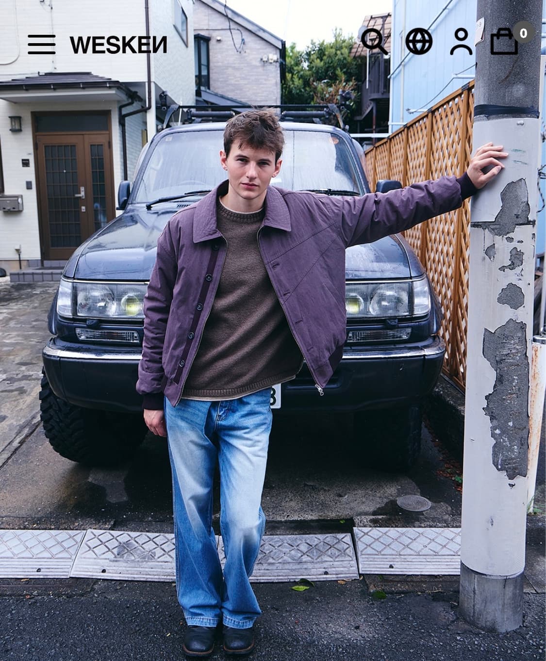 WESKEN 워시드 코튼 자켓 상품이미지5