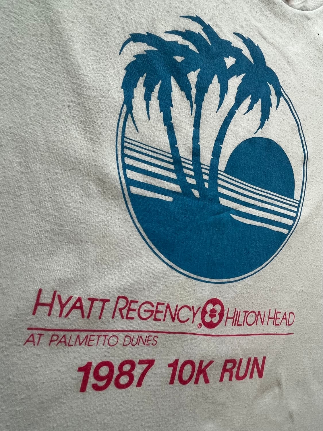 1987 VINTAGE HYATT 10K RUNNING TEE LS 상품이미지3