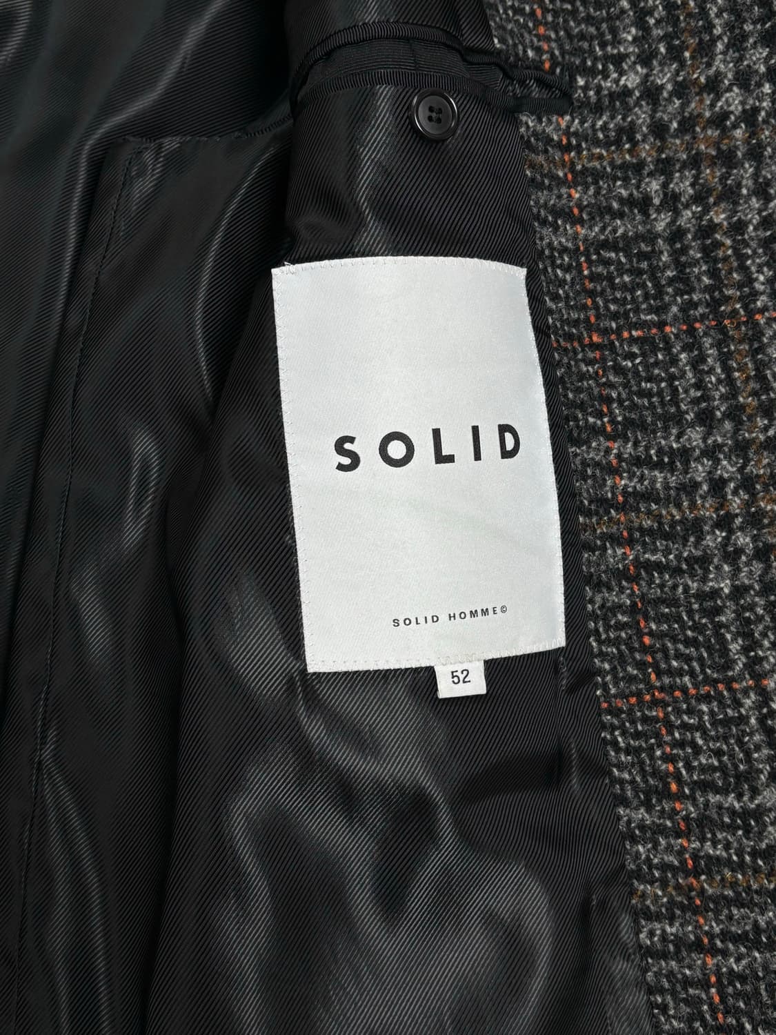 솔리드옴므 체크 싱글코트 52 상품이미지5