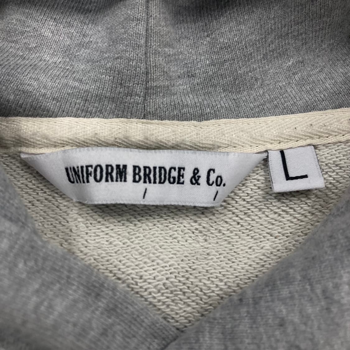 유니폼 브릿지 그레이 컬러 1960로고 후드티 상품이미지3