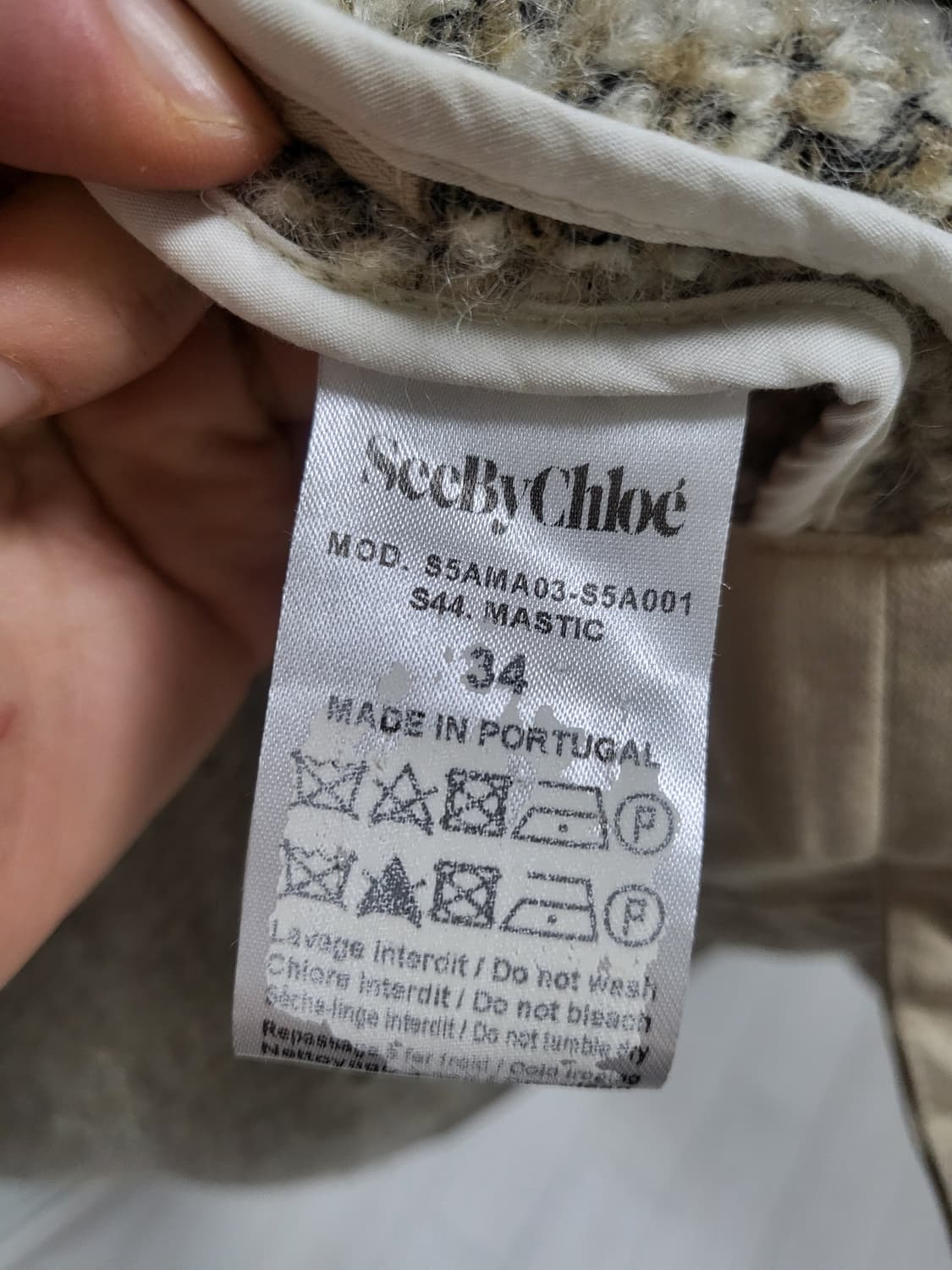 SeeByChloe 씨바이끌로에 퀼팅 후드 코트 34(55사이즈) 상품이미지5