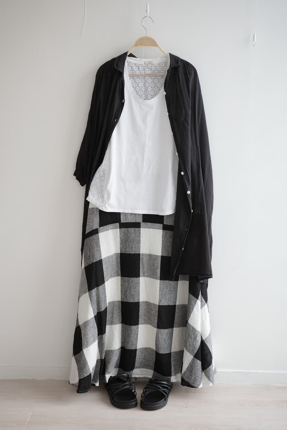 CRAFT STANDARD BOUTIQUE • 블랙 아이보리 빅체크 상품이미지2