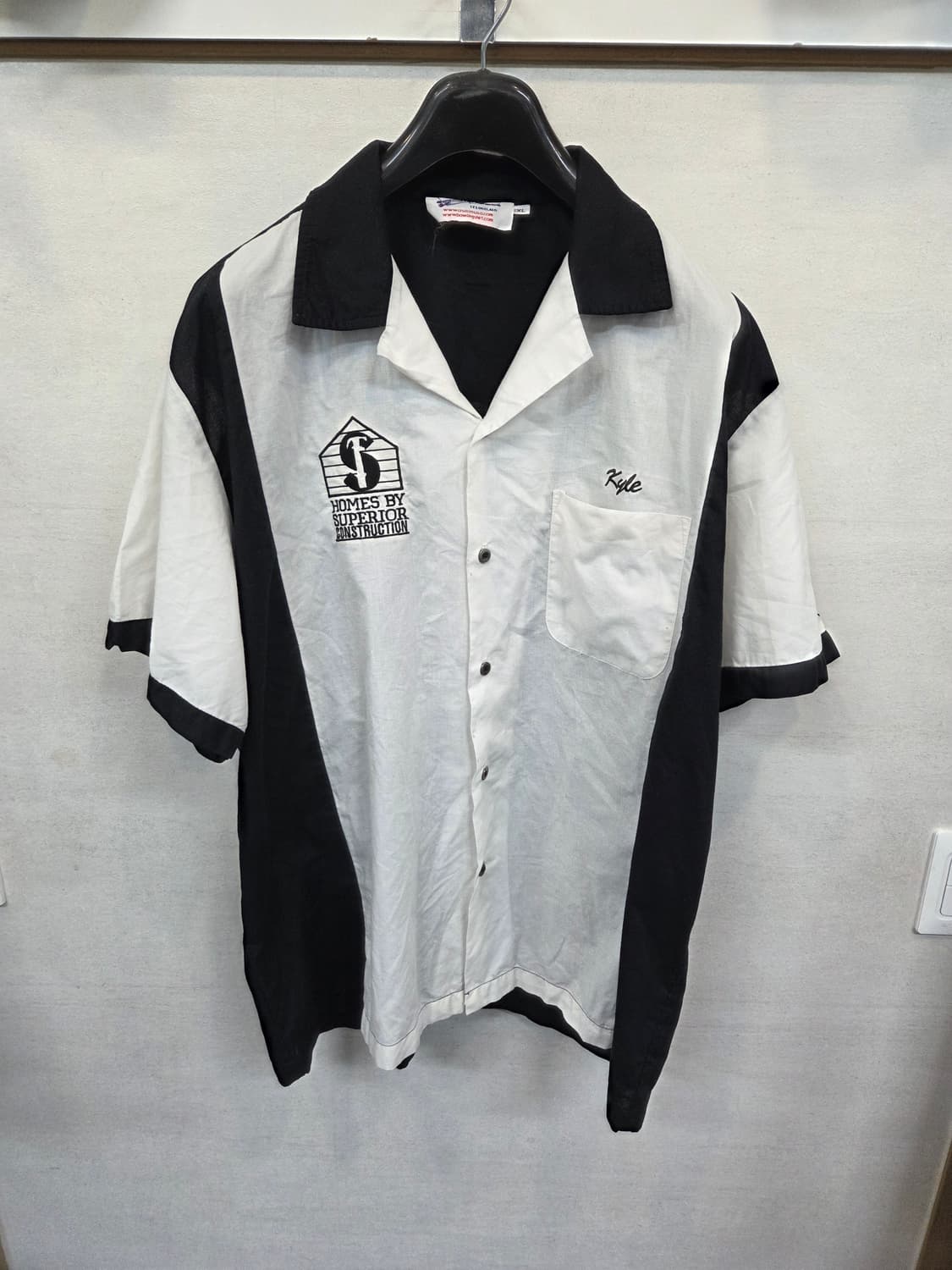 빈티지 usa 90s 미키마우스 프린팅 볼링 셔츠반팔 xl 상품이미지1