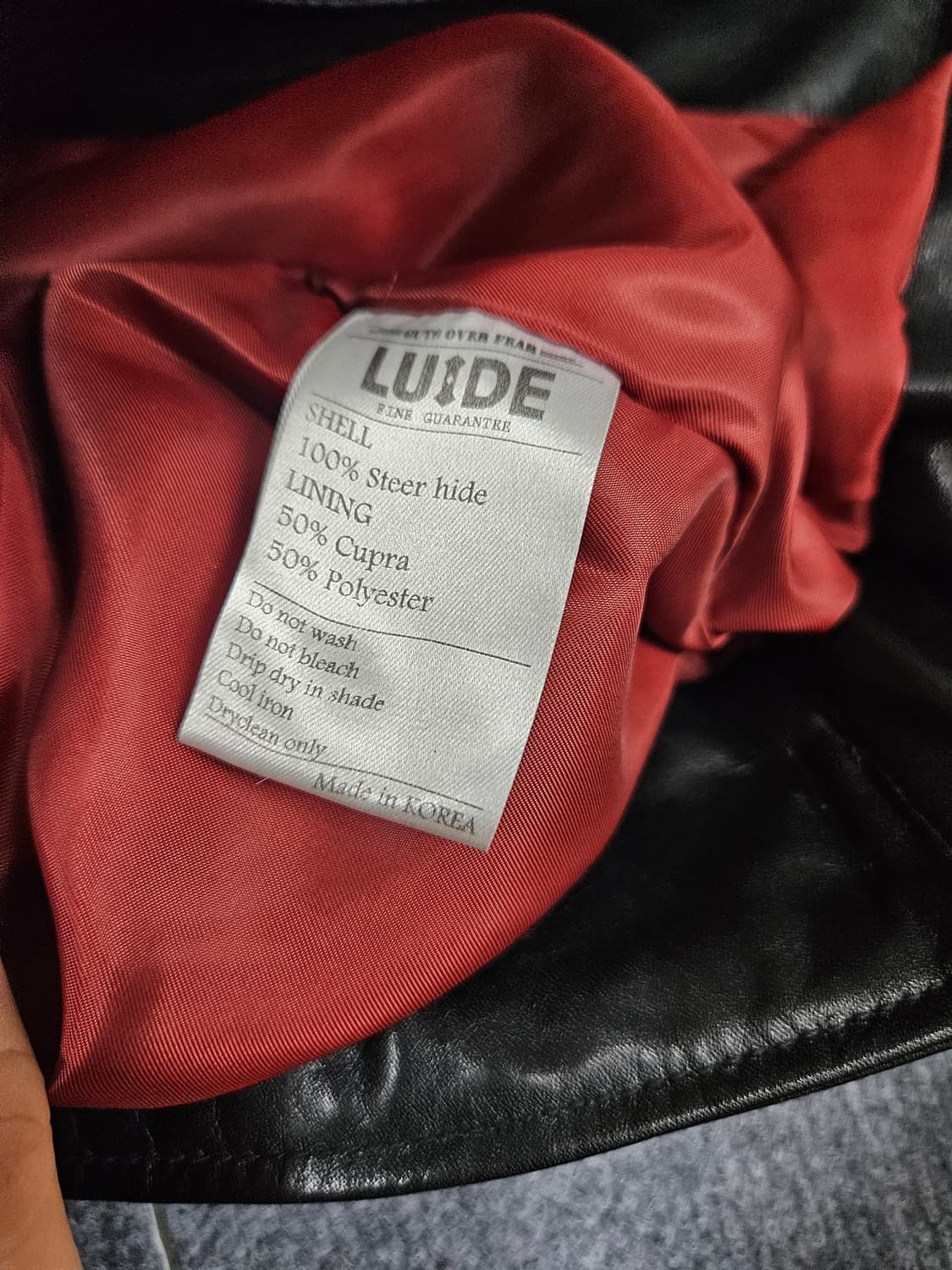 루이드 R.O.D 더블라이더 소가죽 자켓(급처) 상품이미지5