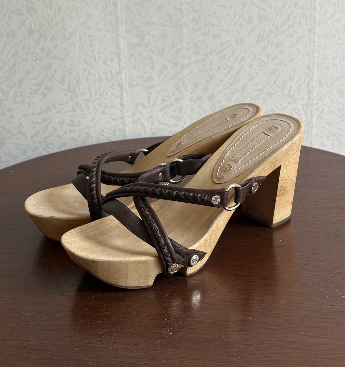Celine wood leather sandle 상품이미지1