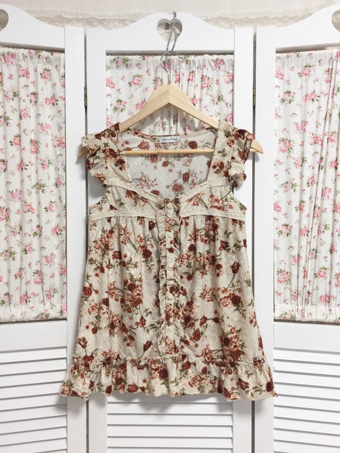 빈티지 로사체리 벨벳 슬리브리스 상품이미지1