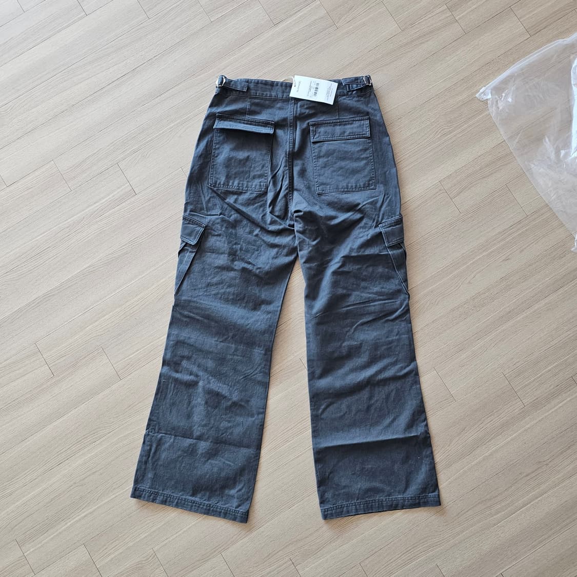 M 31 32 새제품 슬로우애시드 버튼플라이 테크 카고 팬츠 부츠컷 바지 상품이미지4