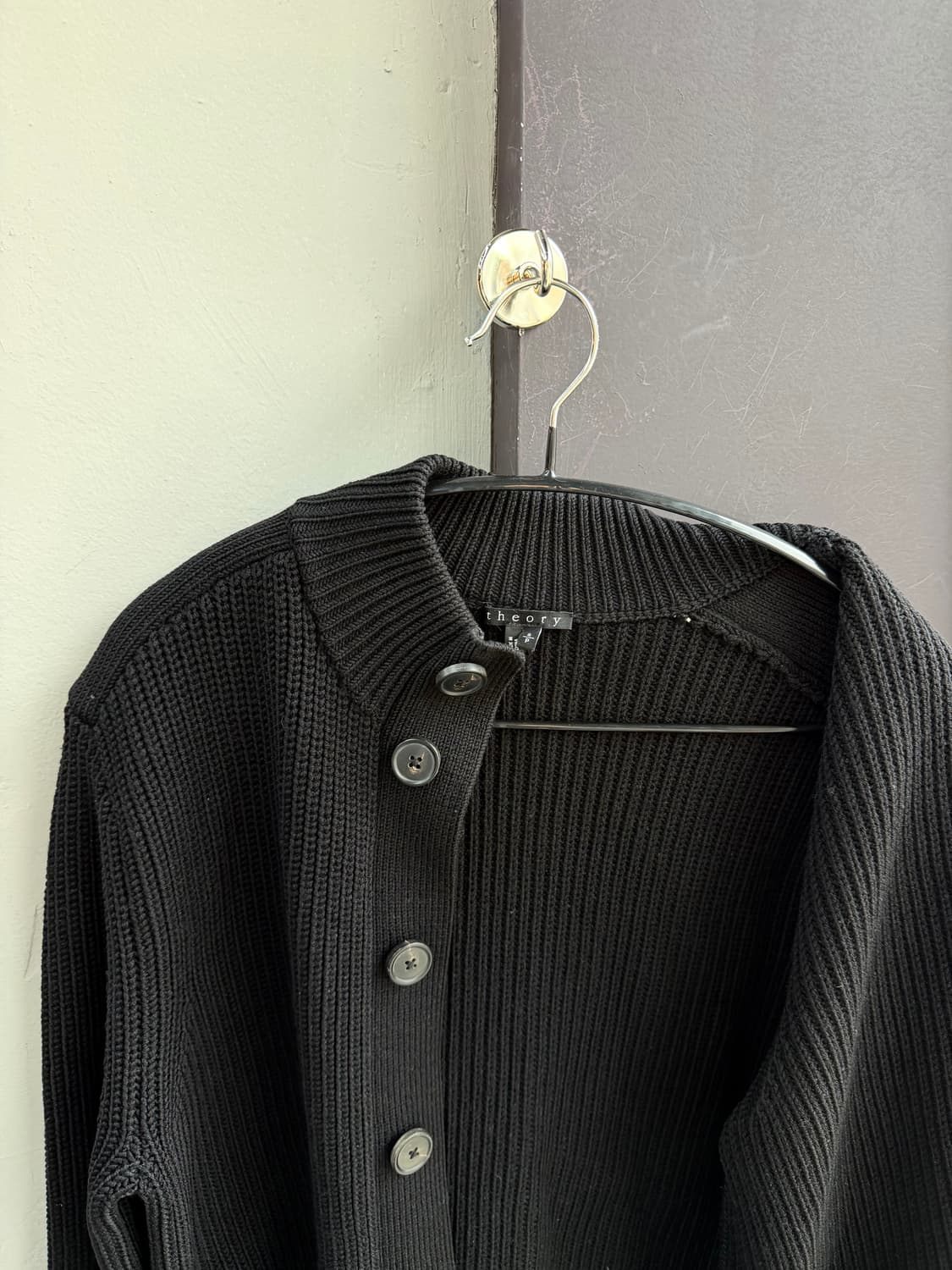 S/ 띠어리 피셔맨 골지 니트 가디건 상품이미지5