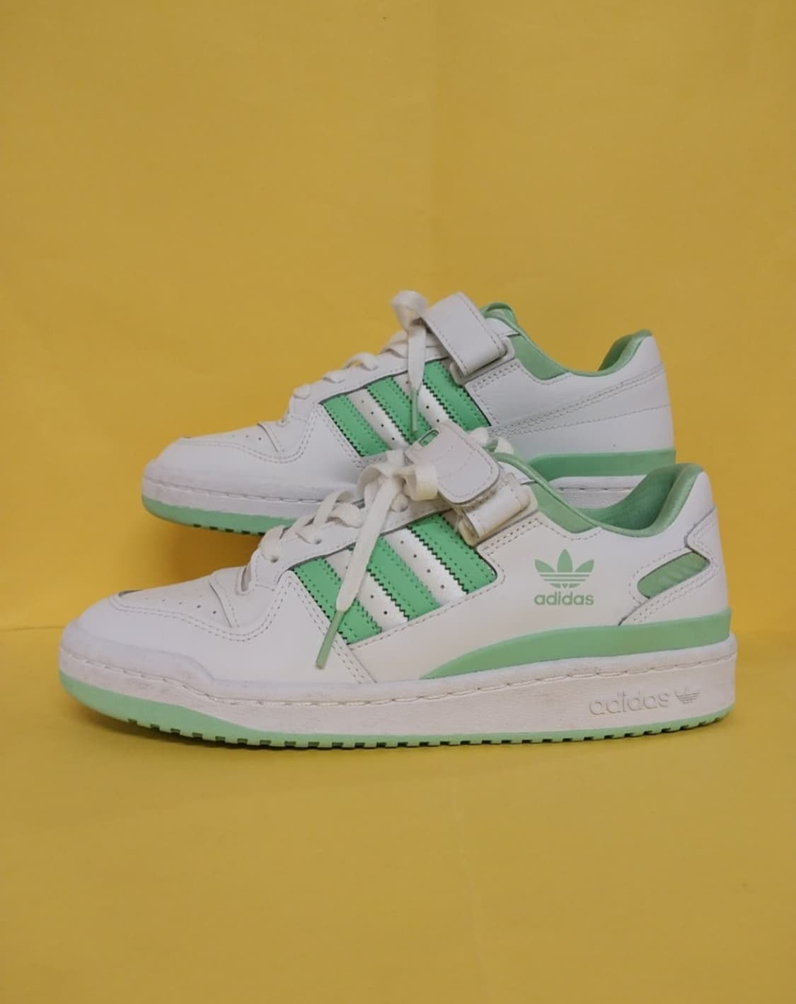 여성 아디다스 포럼 로우 클라우드 화이트 글로리 민트 운동화 (245) 상품이미지1