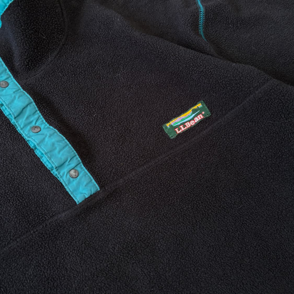 90s L.L.bean 90년대 미국 생산 엘엘빈 블랙 플리스 신칠라  상품이미지5