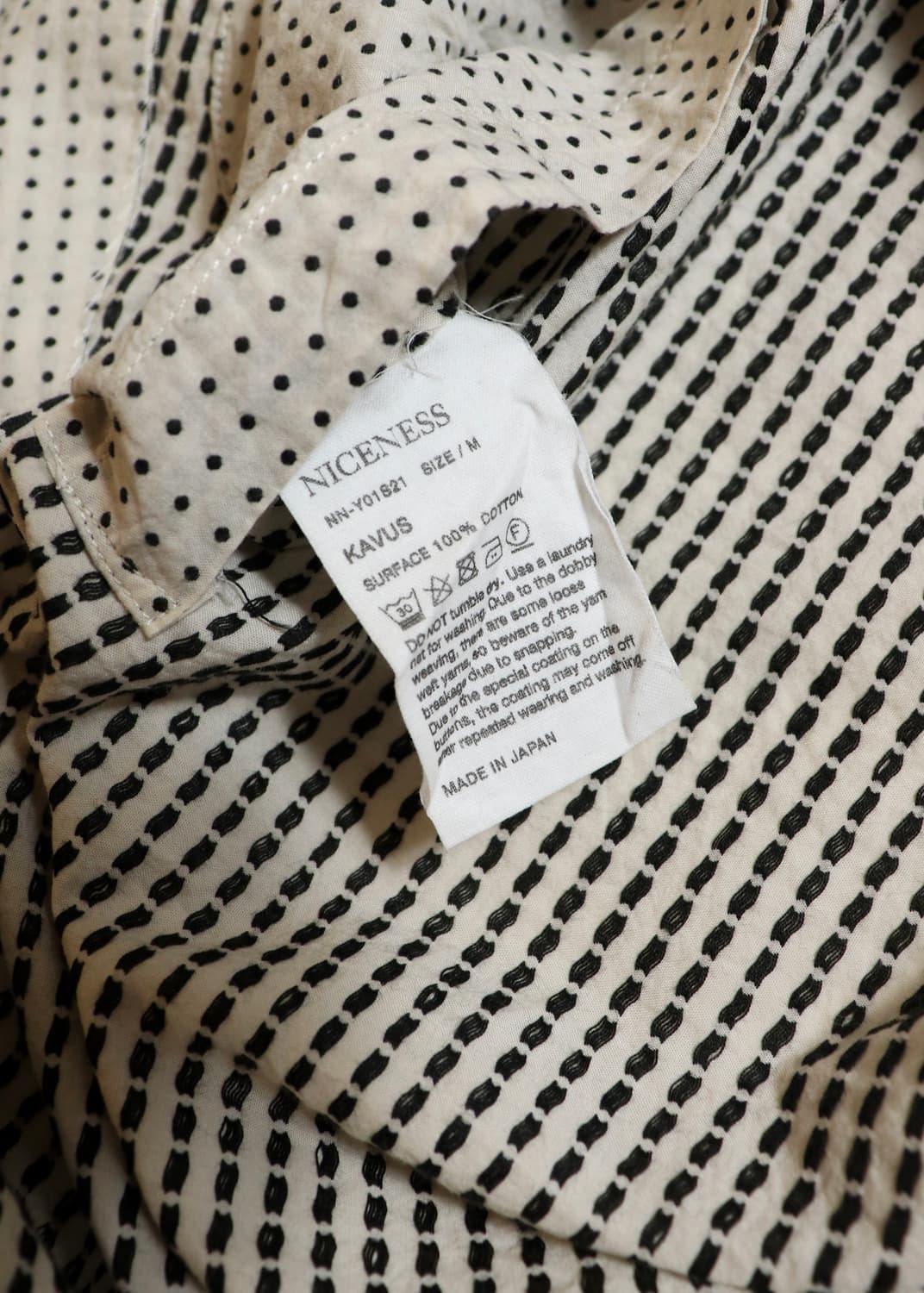 NICENESS KAVUS Double Breasted Dot Shirt 상품이미지7