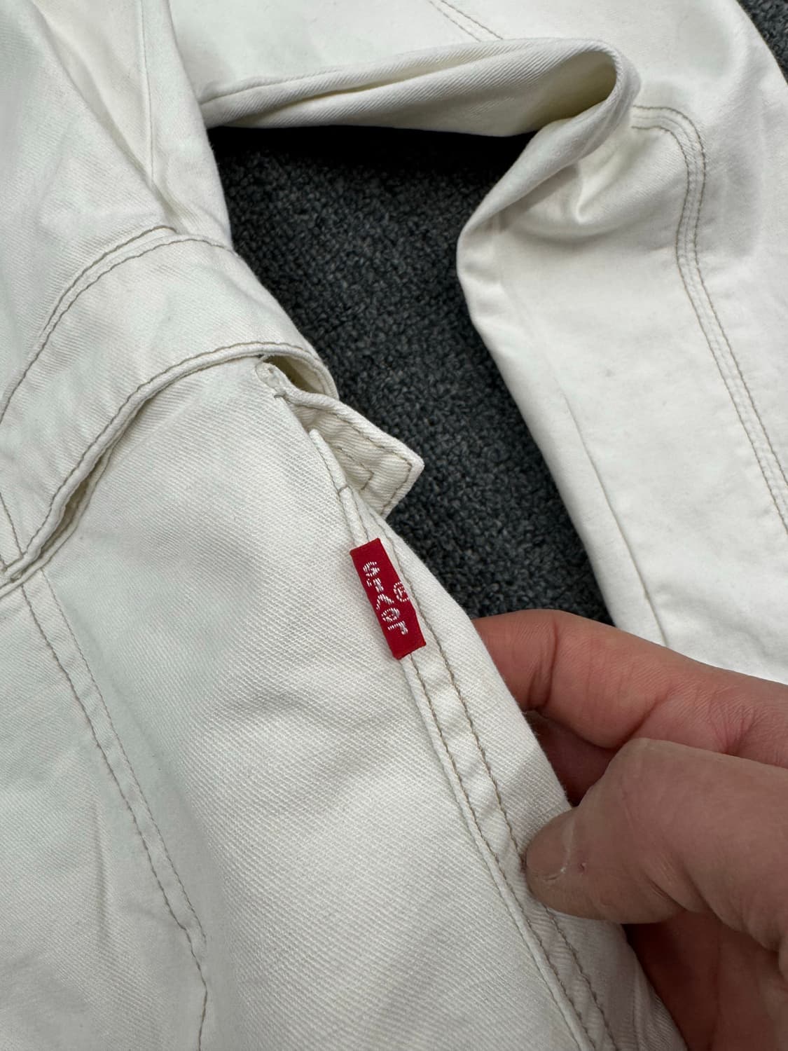 OS)리바이스 빈티지 여성 크림 코튼 자켓 상품이미지6