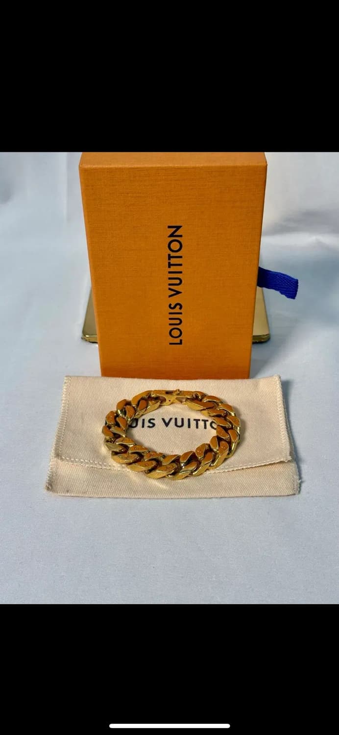 루이비통 체인링크 브레이슬릿 골드 M 상품이미지1