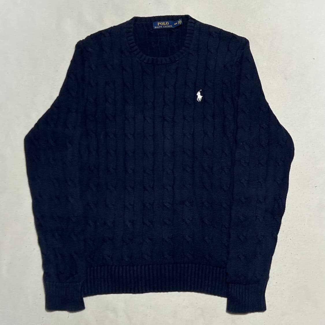 M 폴로랄프로렌 네이비 케이블 니트 상품이미지2